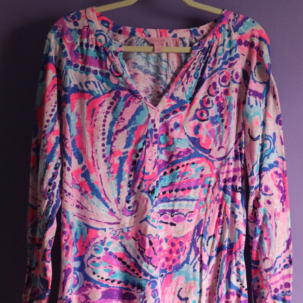 Shell Out Print Lilly Elsa Top